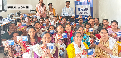 Rural women participating in Project Saksham Mahila