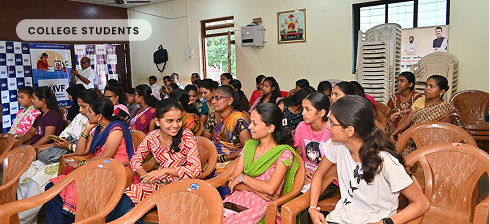 College students participating in Project Saksham Yuva