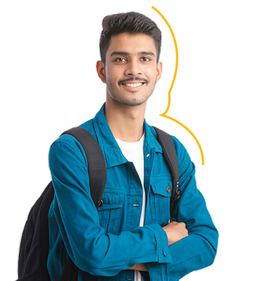 Smiling student with a backpack, ready for the future